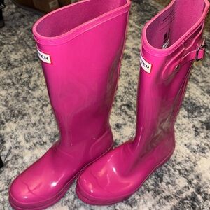 Pink Tall Hunter Boots